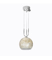 Suspension Luna Chrome 2 ampoules 200cm
