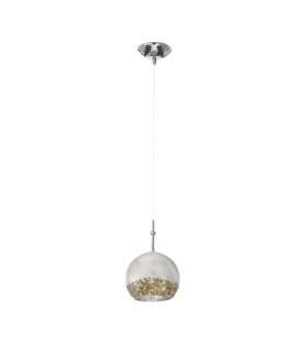 Luna Chrome pendant light 1 bulb 200cm