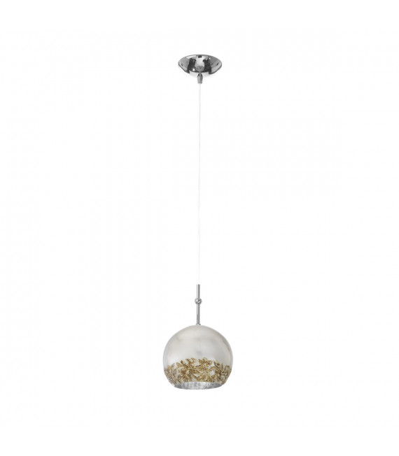 Luna Chrom Pendelleuchte 1 Glühbirne 200cm