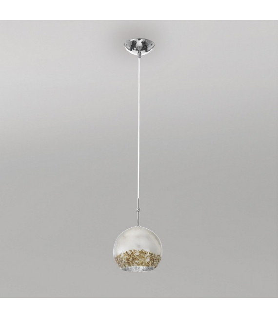 Luna Chrom Pendelleuchte 1 Glühbirne 200cm