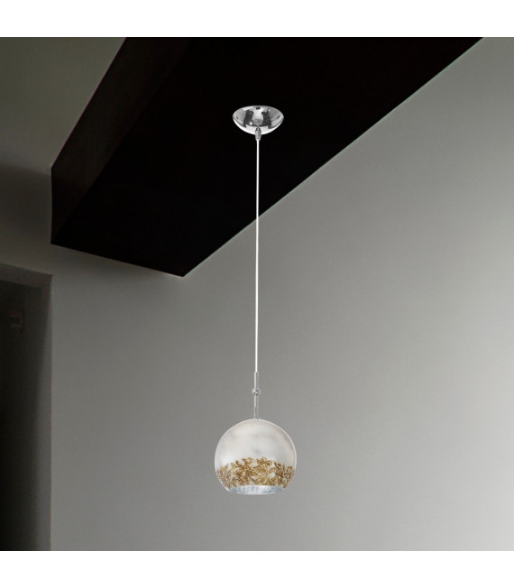 Suspension Luna Chrome 1 ampoule 200cm