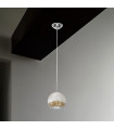 Luna Chrome pendant light 1 bulb 200cm