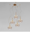 Suspension Luna 24 carats d'or 5 ampoules 200cm