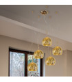 Suspension Luna 24 carats d'or 5 ampoules 200cm