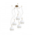 Suspension Luna 24 carats d'or 5 ampoules 200cm