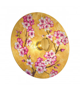 Applique Luna 1 luce oro 24 carati