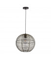Weave Aluminum Pendant Black 1 bulb 34cm