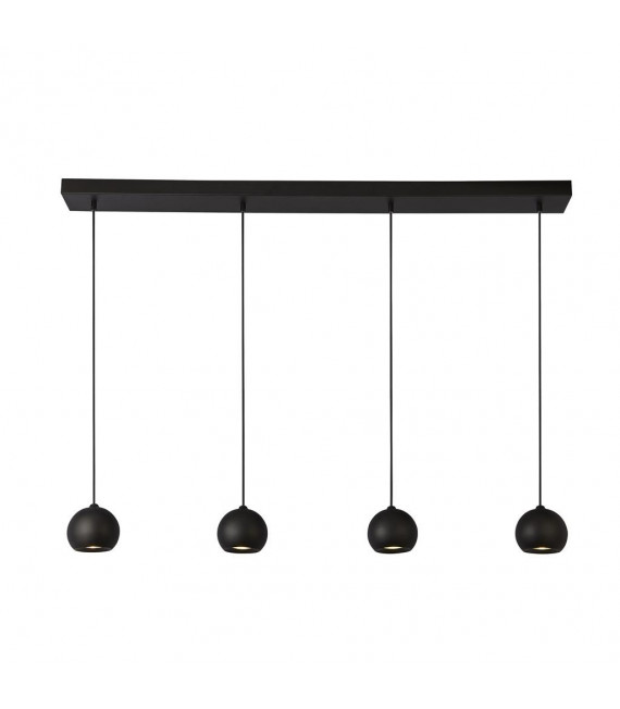 Eindhoven pendant Mild steel Black 4 bulbs 11cm