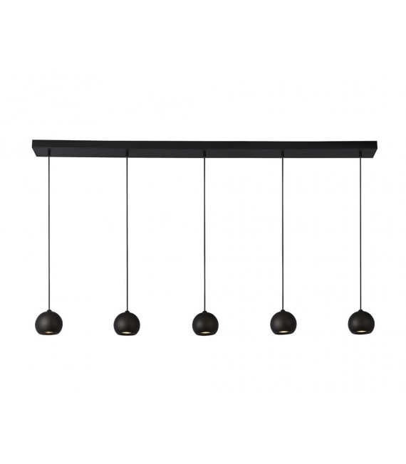 Eindhoven pendant Mild steel Black 5 bulbs 11cm