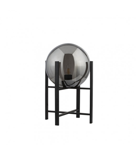 Tragbare Stehlampe Amsterdam Stahlblech Schwarz 1 Glühbirne 43cm
