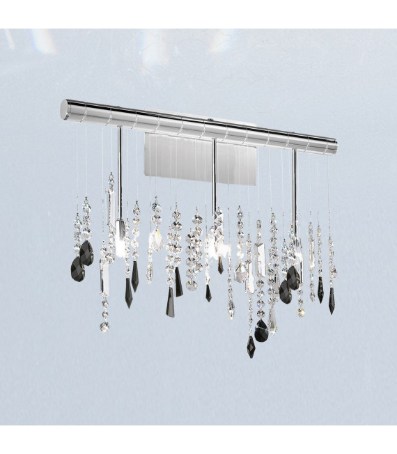 Aplique de diseño Stretta Chrome 3 bombillas 40cm
