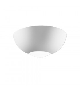 Casablanca white plaster wall lamp 1 bulb 10cm