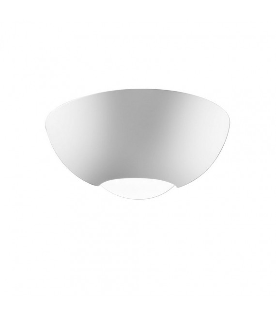 Aplique Casablanca yeso blanco 1 bombilla 10cm