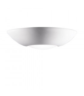 Lampada da parete in gesso bianco Casablanca 1 lampadina 10cm