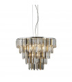 Suspension Clarissa Acier doux Chrome 9 ampoules 53cm