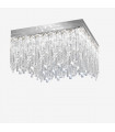 Design ceiling lamp Prisma 24 carats gold 16 bulbs 40cm