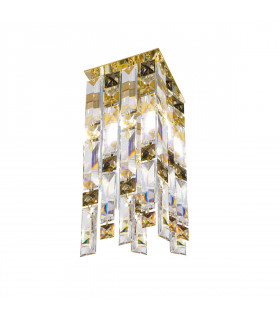 Plafoniera di design Prisma oro 24 carati 1 lampadina 33cm