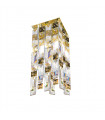 Plafonnier Design Prisma 24 carats d'or 1 ampoule 33cm