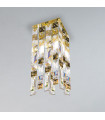 Design ceiling lamp Prisma 24 carats gold 1 bulb 33cm