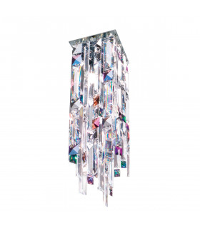 Ceiling light Design Prisma Chrome 1 bulb 33cm