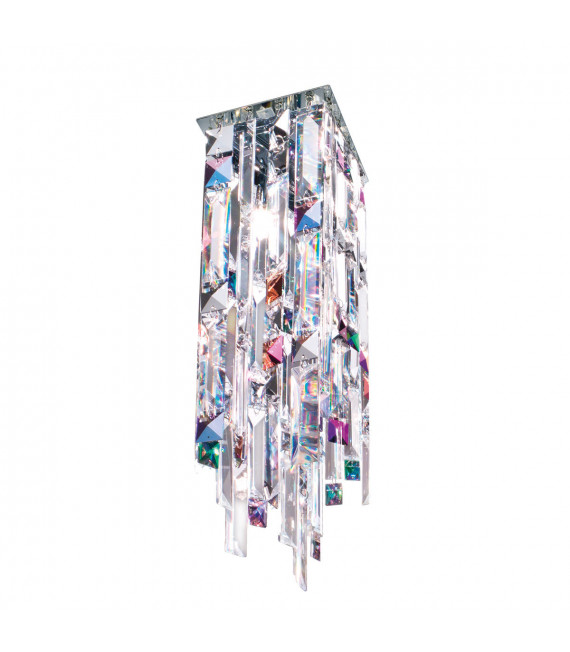 Plafonnier Design Prisma Chrome 1 ampoule 33cm