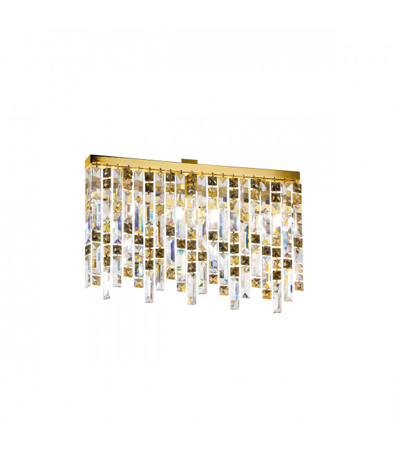 Ceiling light Design Prisma 24 carats gold 3 bulbs 33cm