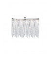 Plafonnier Design Prisma Chrome 3 ampoules 33cm