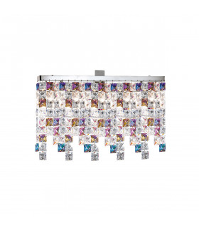 Plafoniera Design Prisma Chrome 3 lampadine 25cm