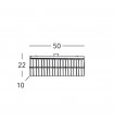 Plafonnier Design Prisma Chrome 3 ampoules 25cm