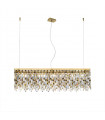 Suspension Prisma 24 carats d'or 10 ampoules 28cm