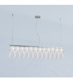 Prisma Chrome pendant light 10 bulbs 28cm