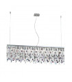 Suspension Prisma Chrome 10 ampoules 28cm