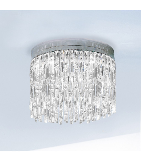 Plafoniera Design Prisma Chrome 6 lampadine 40cm