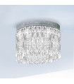 Plafonnier Design Prisma Chrome 6 ampoules 40cm