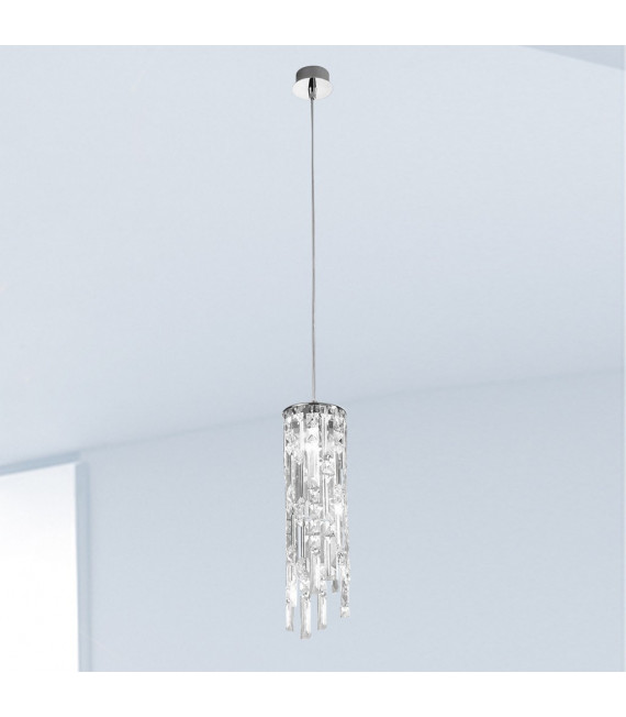 Prisma pendant lamp 1 chrome bulb