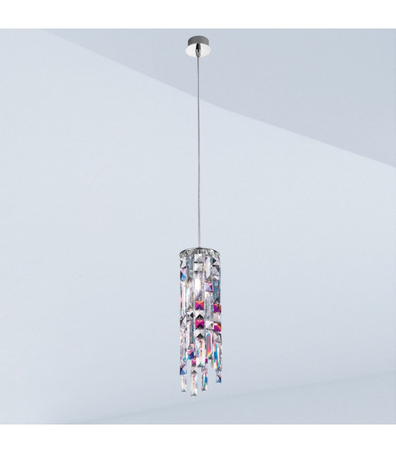 Prisma pendant lamp 1 chrome bulb