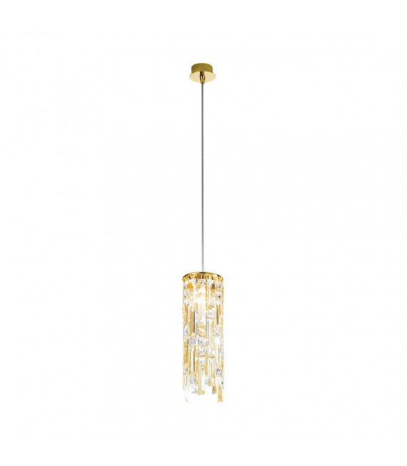 Suspension Prisma 1 ampoule 24 carats plaqué d'or Or poli
