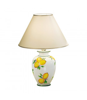 Lampe de table Giardino 24 carats plaqué d'or Or poli 1 ampoule 57cm