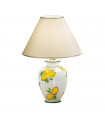 Lampe de table Giardino 24 carats plaqué d'or Or poli 1 ampoule 57cm