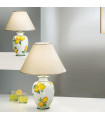 Lampe de table Giardino 24 carats plaqué d'or Or poli 1 ampoule 57cm