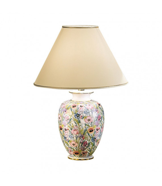 Table lamp Giardino 24 carat gold plated Polished gold 1 bulb 68cm