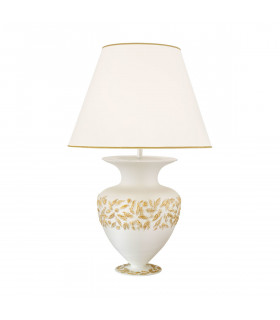 Lampada da tavolo Anfora oro 24 carati 1 lampadina 90cm