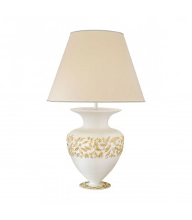 Lampe de table Anfora blanc 1 ampoule 65cm