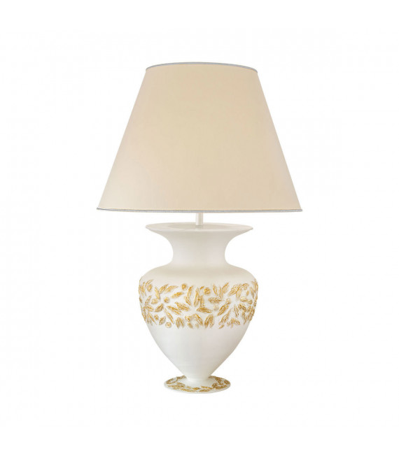 Lampe de table Anfora blanc 1 ampoule 65cm