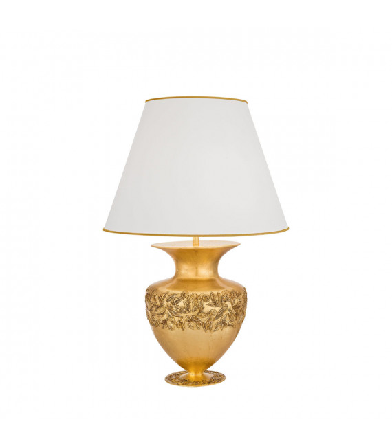 Lampada da tavolo Anfora oro 24 carati 1 lampadina 65cm