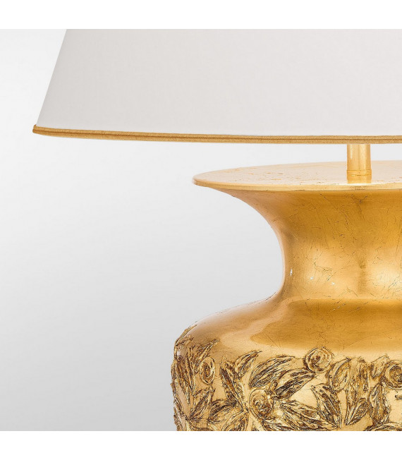 Lampe de table Anfora 24 carats d'or 1 ampoule 65cm