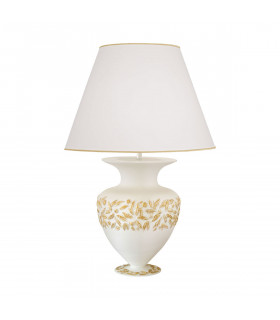 Anfora Tischlampe weiß 1 Glühbirne 65cm
