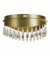 Plafonnier LED intégré Jewel Verre,acier inoxydable,acier doux Transparente en or