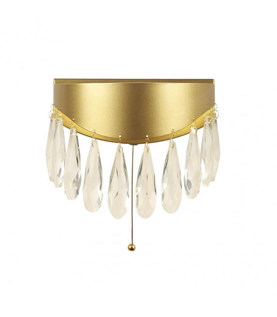 Applique design Jewel Verre,acier inoxydable,acier doux Doré ampoules cm