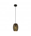 Laser pendant light Mild steel Matt black,Gold 1 bulb 30cm